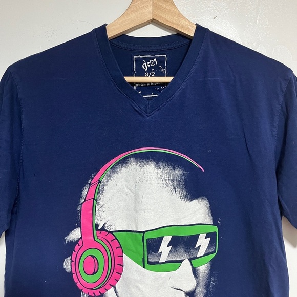 g:21 Graphic Tee Mozart DJ Headphones Shirt – Size Small - Picture 5 of 10